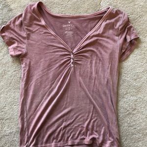 Dusty Pink V neck AE